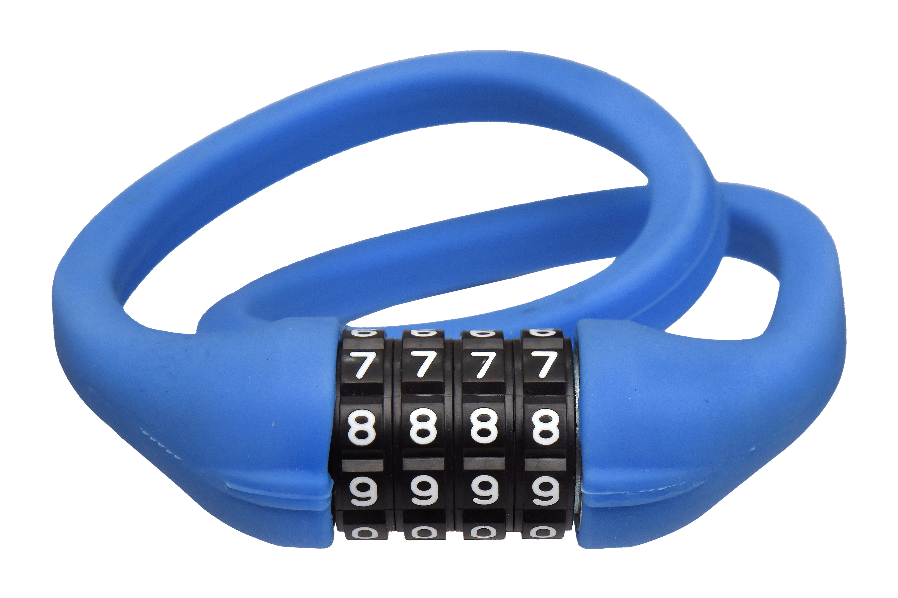 BICYCLE LOCK  SPIRAL COMBINATION MEMORY (Blue) image number 3