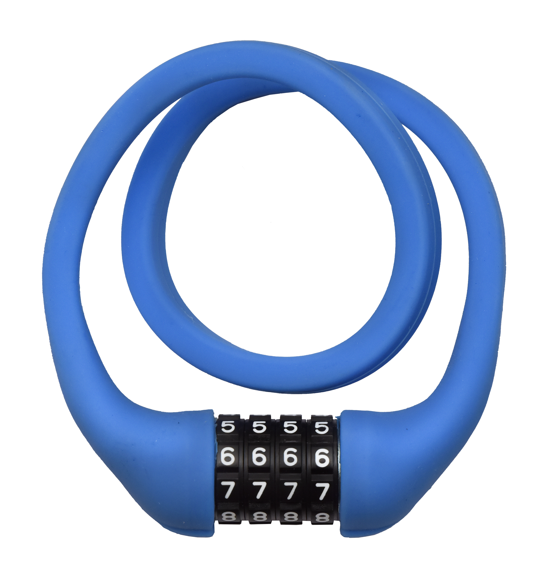 BICYCLE LOCK  SPIRAL COMBINATION MEMORY (Blue) image number 2