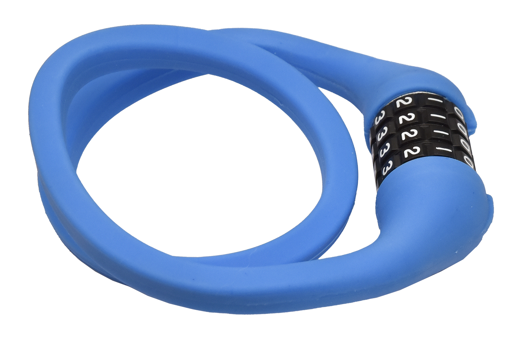 BICYCLE LOCK  SPIRAL COMBINATION MEMORY (Blue) image number 1